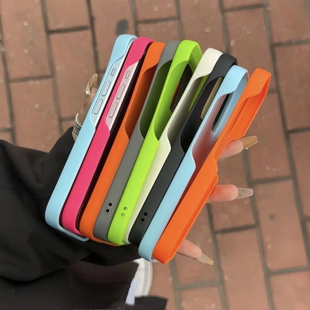 Funda iPhone Semirrígida de Silicona Esmerilada - Protección Elegante Antihuellas