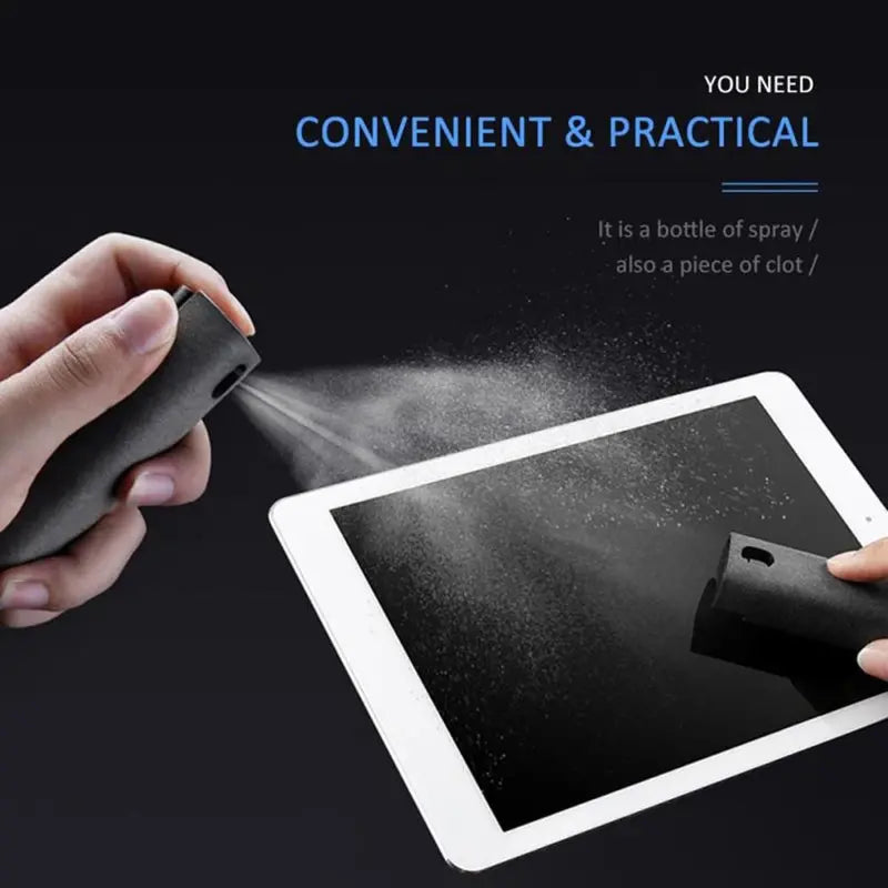 Spray Limpiador de Pantalla 2-en-1 con Paño de Microfibra