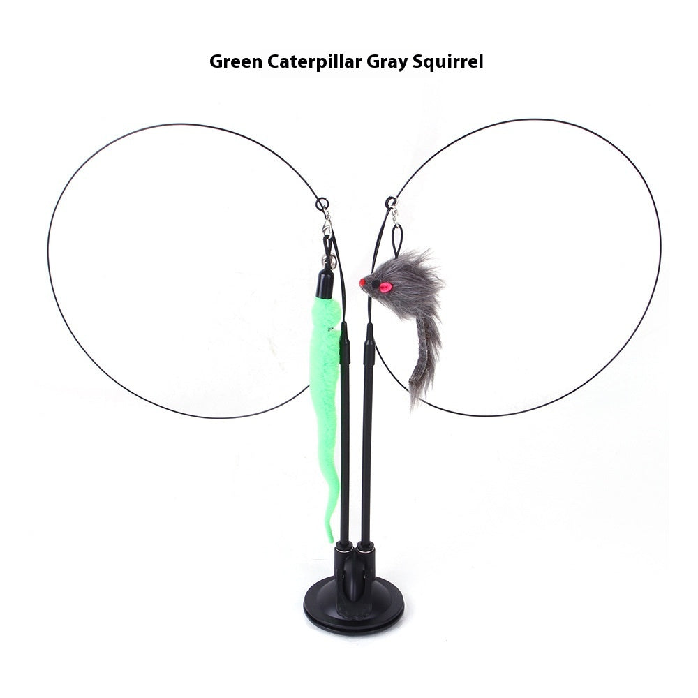 Juguete Interactivo para Gatos con Ventosa - Estimulación y Ejercicio Activo