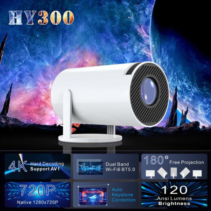 Mini Proyector Portátil HD 720p - Cine en Casa, Presentaciones y Gaming