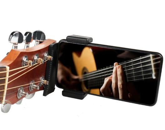 Soporte Clip de Móvil para Guitarra - Manos Libres para Streaming y Grabación