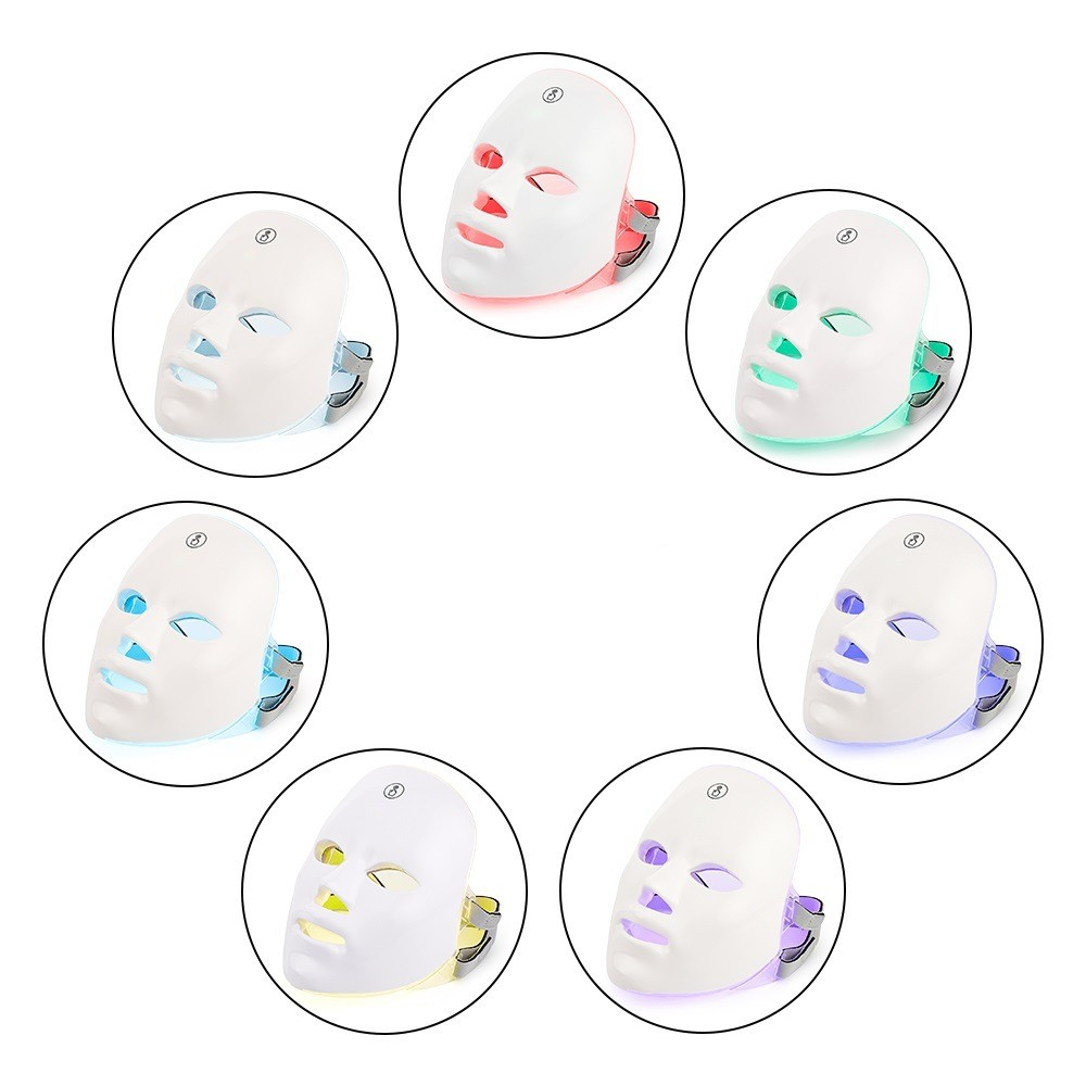 Dispositivo de Belleza Facial con Fototerapia LED Multicolor - Rejuvenecimiento de la Piel