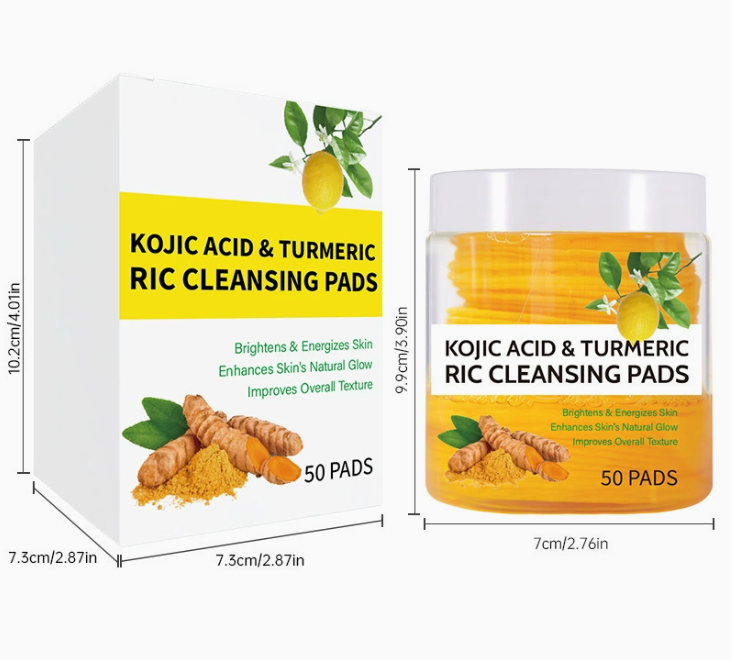 Tela de Cúrcuma y Ácido Kójico - Tejido Natural para Cuidado de la Piel