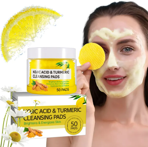Tela de Cúrcuma y Ácido Kójico - Tejido Natural para Cuidado de la Piel