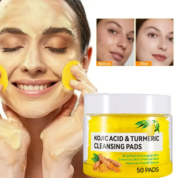 Tela de Cúrcuma y Ácido Kójico - Tejido Natural para Cuidado de la Piel