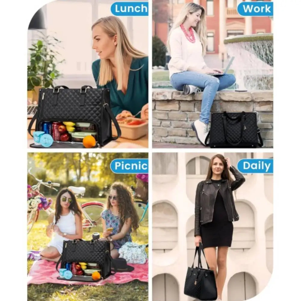 Bolsa Térmica para Mujer - Elegante y Espaciosa para la Comida