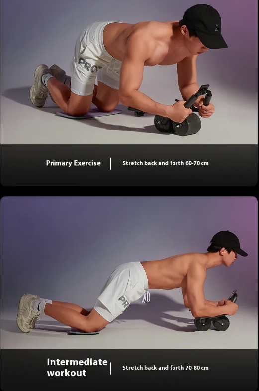 Rueda Abdominal con Rebote Automático - Entrenamiento de Core en Casa