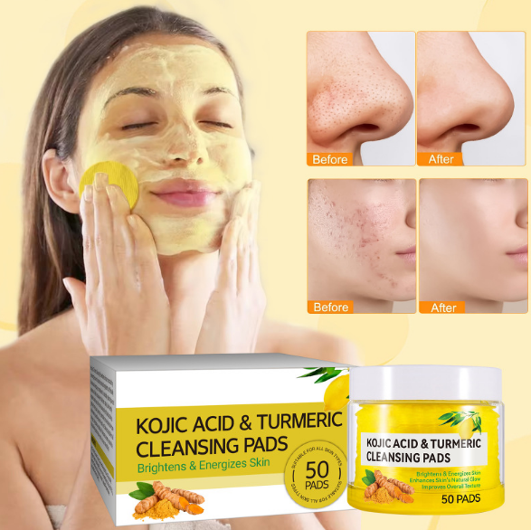 Tela de Cúrcuma y Ácido Kójico - Tejido Natural para Cuidado de la Piel