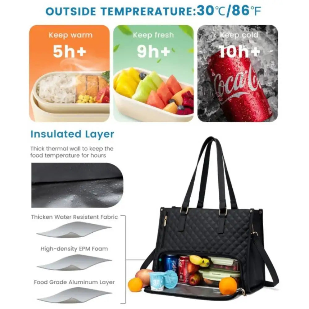 Bolsa Térmica para Mujer - Elegante y Espaciosa para la Comida