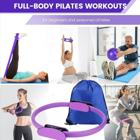 Set Completo de Yoga y Pilates 13 Piezas - Tonificación, Flexibilidad y Recuperación