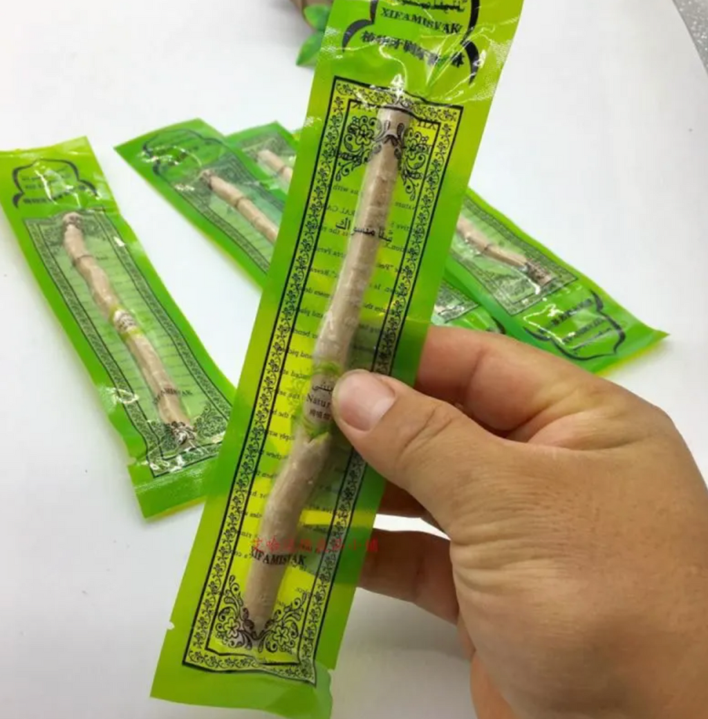 Palo Miswak Natural para Limpieza Dental - Cepillo de Dientes Tradicional de Madera