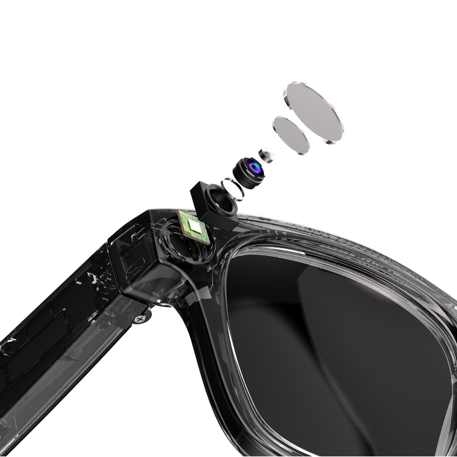 Gafas Inteligentes con Cámara IA - Vídeo HD, Traducción y Llamadas de Voz
