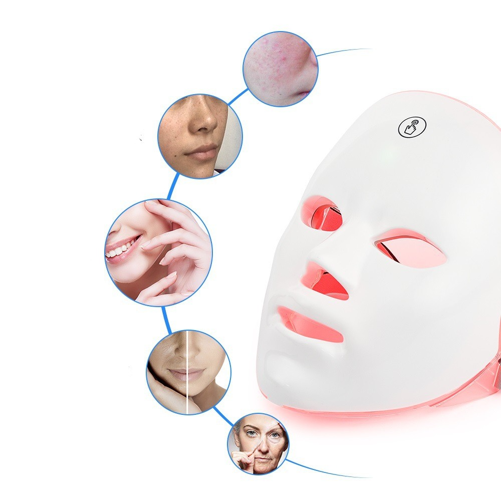 Dispositivo de Belleza Facial con Fototerapia LED Multicolor - Rejuvenecimiento de la Piel