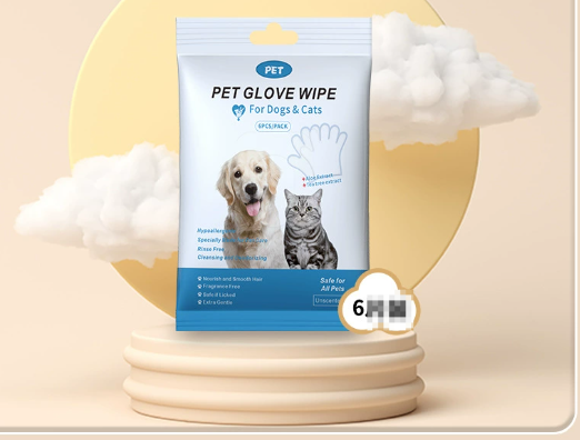 Guantes y Toallitas de Limpieza para Mascotas - Higiene Fácil para Perros y Gatos