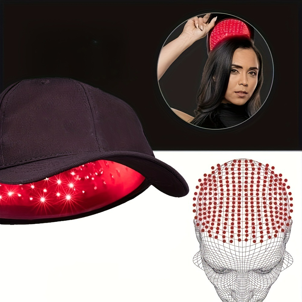 Gorro de Terapia de Luz Roja para el Cabello - Estimula el Cuero Cabelludo y el Crecimiento del Pelo