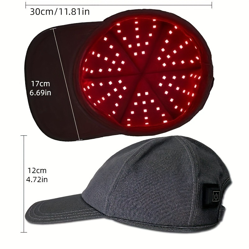 Gorro de Terapia de Luz Roja para el Cabello - Estimula el Cuero Cabelludo y el Crecimiento del Pelo
