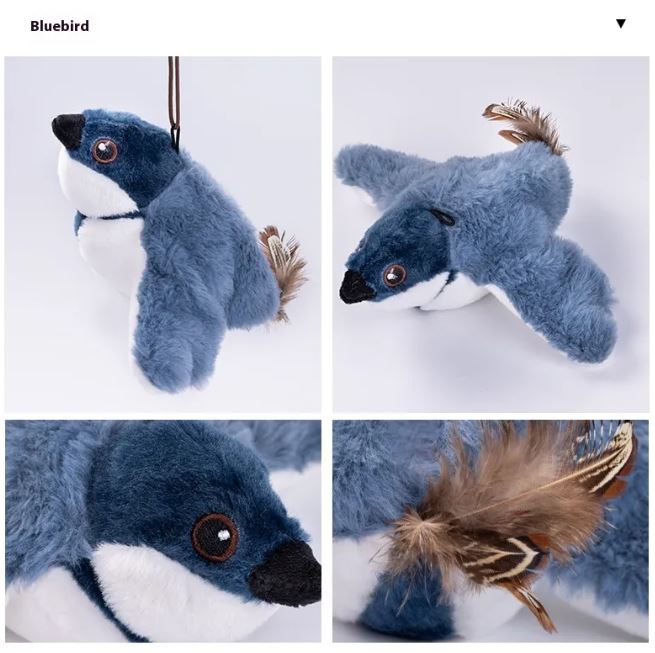Juguete Pájaro Aletante para Gatos - Estimulación y Ejercicio en Casa